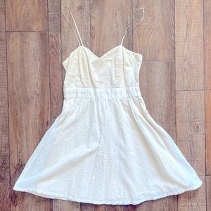 White Eyelet Lace Summer Dress
